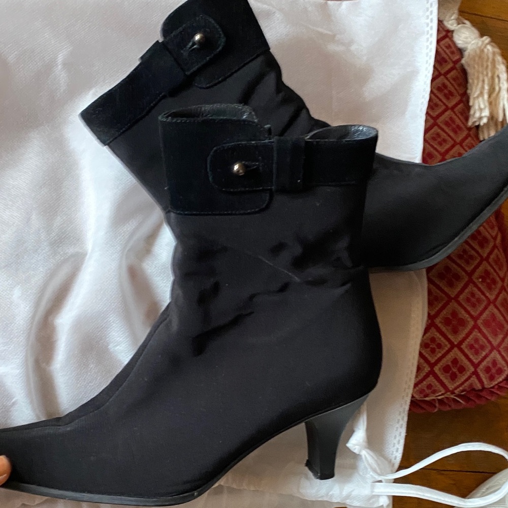 Stuart Weitzman Black Heeled Boots